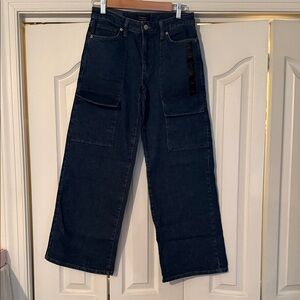 Dark Blue Cargo Jeans